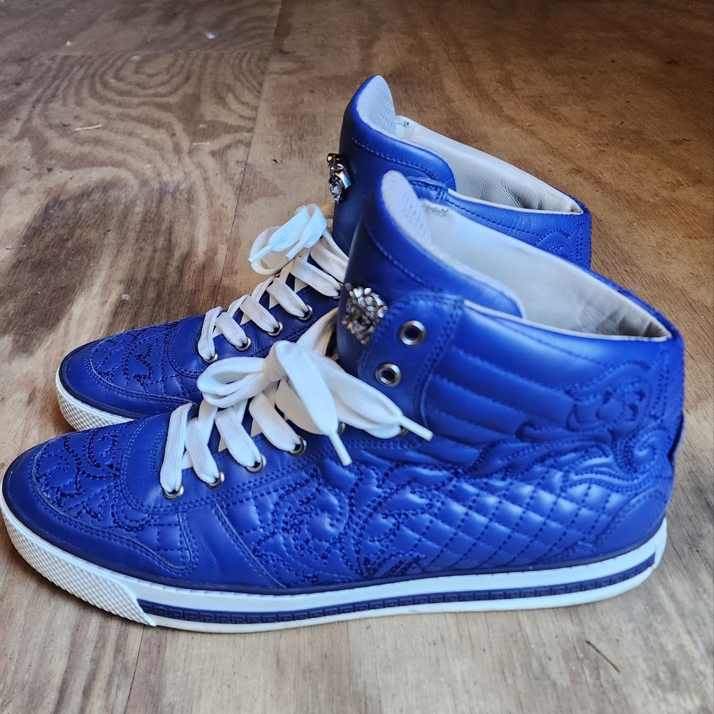Versace "Nipsey Blue" leather sneakers